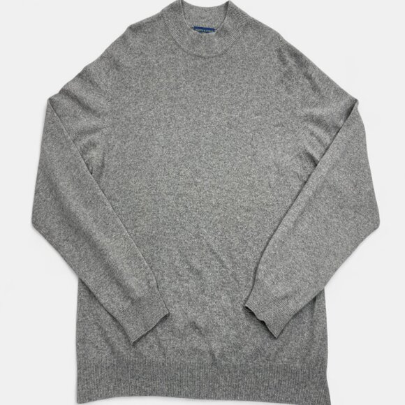Joseph & Lyman Cashmere Sweater Men's Large Gray Long Sleeve Crew Neck - Picture 1 of 6